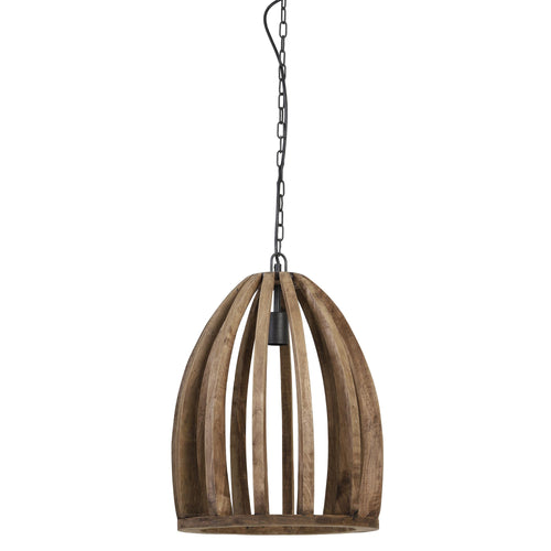 Light & Living hanglamp Haranka - bruin - Ø38cm