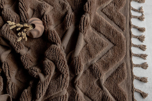 Rebellenclub Vloerkleed Fino - 300 x 200 cm - Bruin - vtwonen shop