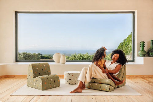 Wigiwama Terrazzo Cloud Stoel - Groen - vtwonen shop