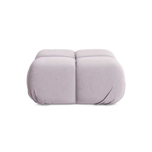 LaMiaSofa Poef Sanremo - velours - lavendel - 95x95x41