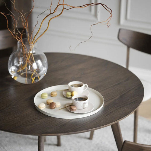 Rowico Home Yumi Ronde Houten Eettafel Ø 115 - Donker Eiken - vtwonen shop