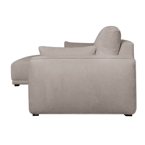 Furnhouse chaise longue bank links California - Beige - Stof - 105x305x85