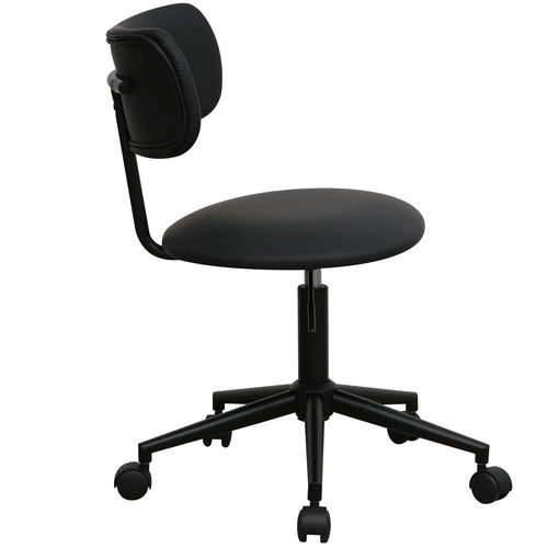 Furnhouse bureaustoel Roxy - Zwart - Kunstleer - 57x56x74
