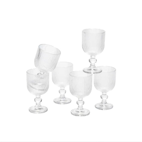 Mica Decorations Merlot Wijnglas set van 6 - 250 ml - Glas - Transparant
