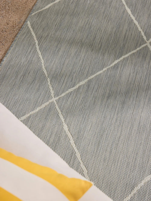 benuta binnen- en buitenkleed Metro - grijs - 240x340 cm