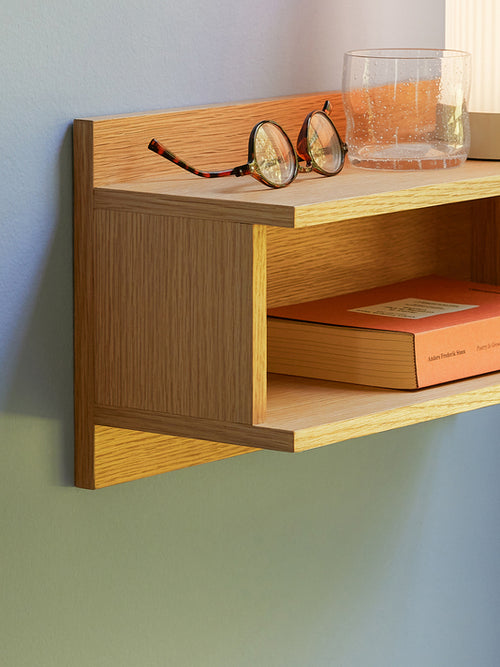 Hübsch plank Misty - mdf/eikenfineer - 40x16xh22cm