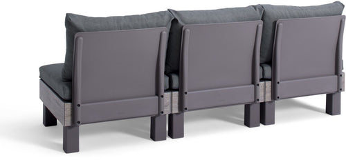 Keter Signature Elements 3-zits Loungebank - met groene kussens - Cappuccino/Ashwood - vtwonen shop