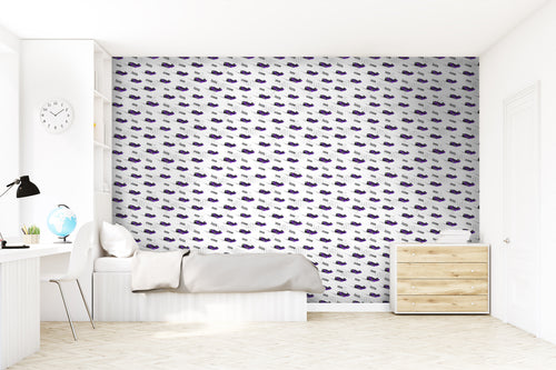 Sanders & Sanders behang race auto's paars - 50 x 900 cm - 935356
