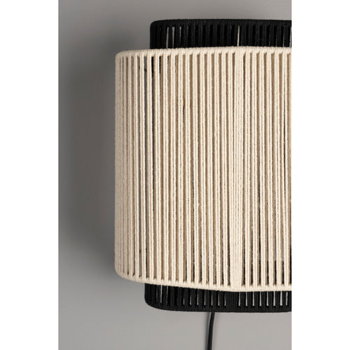 Dutchbone Elon Wandlamp Beige/ Zwart