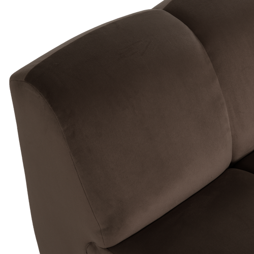 WOOOD 1-zits bank Mojo - Velvet - Bruin - 74x84x97