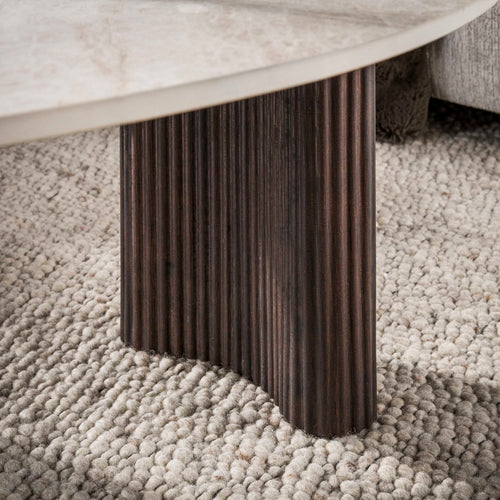 Giga Living Salontafel Ceramo Aperto - Organisch Keramiek - Set Van 2