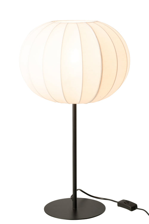 J-Line lamp Lantaarn - metaal/textiel - wit - large