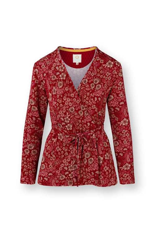 Pip Studio - Teagan Vest Dames - Daisy Dreams - Rood - XS