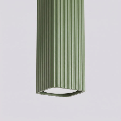 Sollux Lighting Hanglamp RAYO 1 olijfgroen - 8x8x118cm