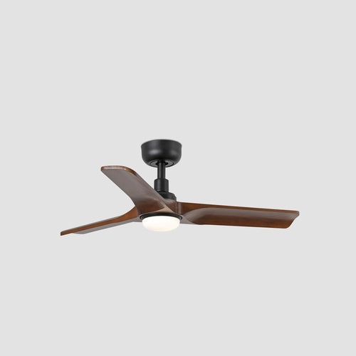 Faro HEYWOOD Kleine led-witte, lichthouten DC-plafondventilator met 6 snelheden