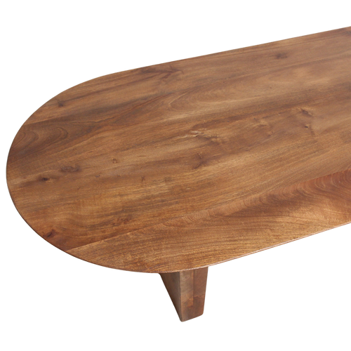 Raw materials salontafel Bullnose - bruin - 140x60x35 cm