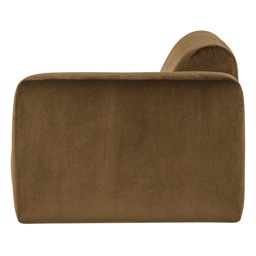 WOOOD 1,5-zits bank arm rechts Mojo Base - Velvet - Honinggeel - 74x145x97