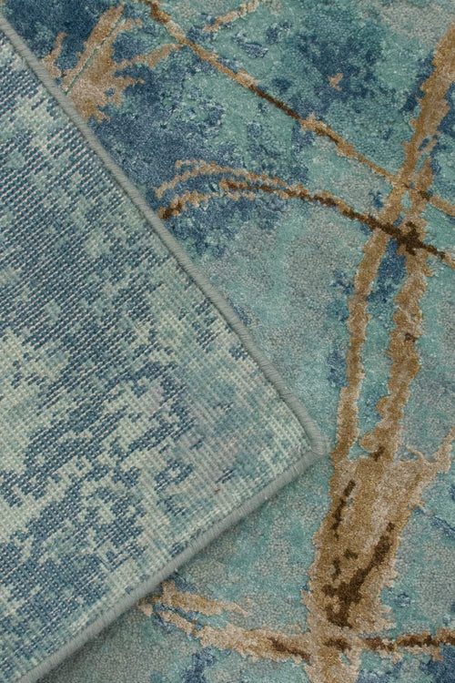 Vloerkleed MOMO Rugs Boulder Turquoise Cumin 140x200 cm - vtwonen shop