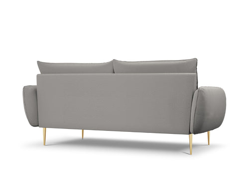 Cosmopolitan Design Bank Vienna 4-zits, boucle, grijs - 92x230x95cm