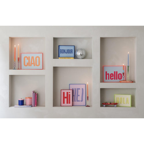 Present Time keukenaccessoire Double Funky Retro - roze - Ø14cm