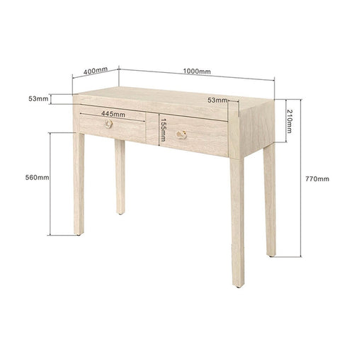 Kare Design Console Travertino 100x40cm