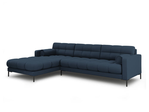 Cosmopolitan Design linker hoekbank Bali 5-zits, structurele stof, blauw - 185x293x75cm