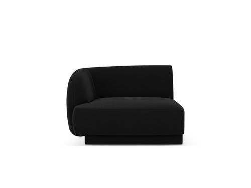 Micadoni - Linker module "Miley" flueel zwart - 90x90x70cm