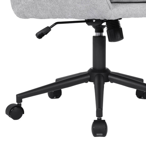 HOME DELUXE bureaustoel CORA geweven stof grijs - in hoogte verstelbaar - vtwonen shop