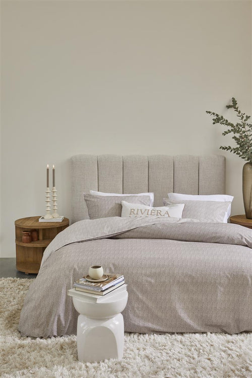 Riviera Maison dekbedovertrek Twisted - 200x200/220 cm - zand