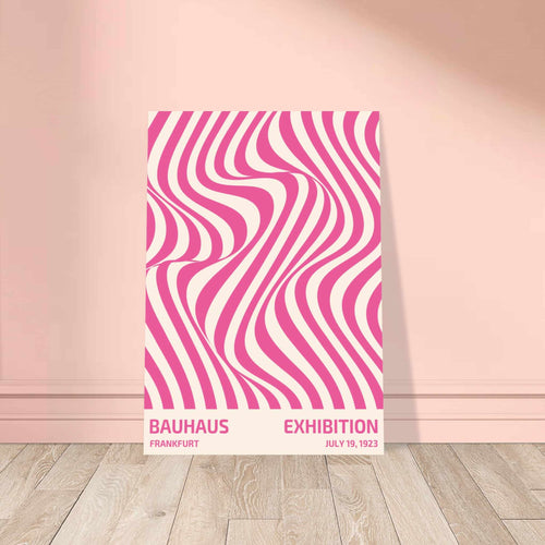 Artfulprints  Bauhaus - Exhibition Frankfurt pink   poster 70x100 cm - vtwonen shop