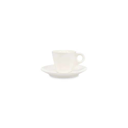 Bonbistro - Mokkaschotel 12,5cm wit Barista - Set van 6
