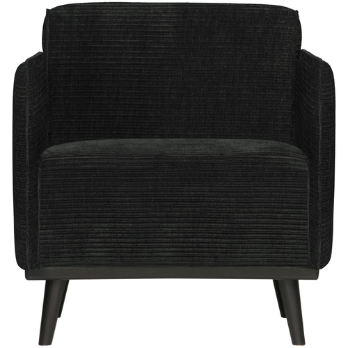 WOOOD fauteuil met arm Statement - Ribstof - Graphite - 77x72x93