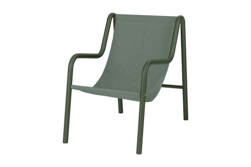 noo.ma Nokk Armchair - Outdoor loungestoel, forest green, stalen frame