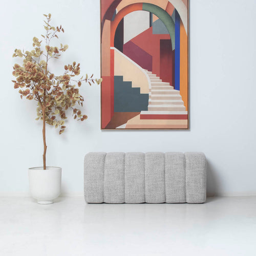 DÉJA Living Eetkamerbank Bogense - Taupe Stof - 120x45x48cm