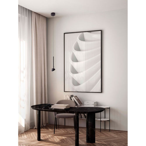 Nova Luce OLA Slanke hanglamp voor aan het plafond, zandkleurig zwart, LED 4W 256lm 3000K