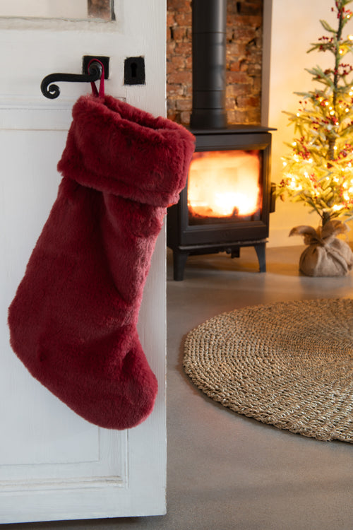 J-Line hanger Sok Cutie - polyester - bordeaux