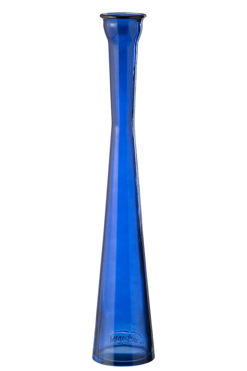 J-Line vaas Tube - glas - blauw - 51 cm hoog - vtwonen shop