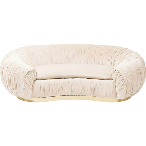 Kare Design Sofa Perugia 2-Zits fluweel creme - vtwonen shop