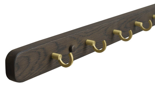 Rowico Home Inverness houten kapstok donker eiken - 65 x 5 cm - vtwonen shop