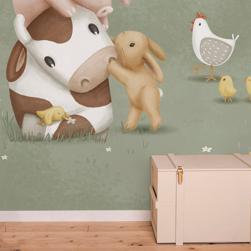 Little Dutch Fotobehang Little Farm 280x300 - vtwonen shop