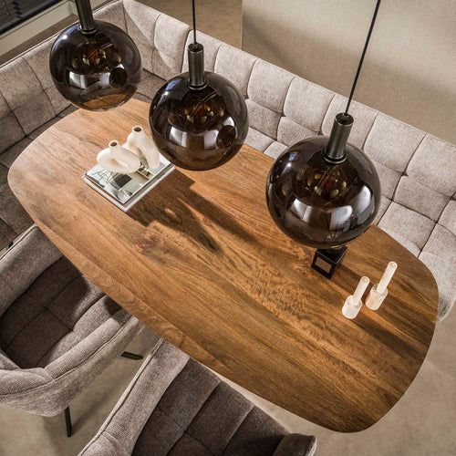 Giga Living Hanglamp Sfera Tricolore - Bruin Metaal - 115x30x150cm