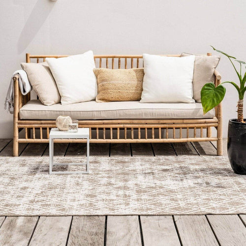 Buiten vloerkleed Frost - Bruin/Wit -  dubbelzijdig - EVA Interior - 200 x 290 cm - vtwonen shop