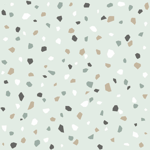 Walls4You behang terrazzo mintgroen - 0,53 x 10,05 m - 935315 - vtwonen shop