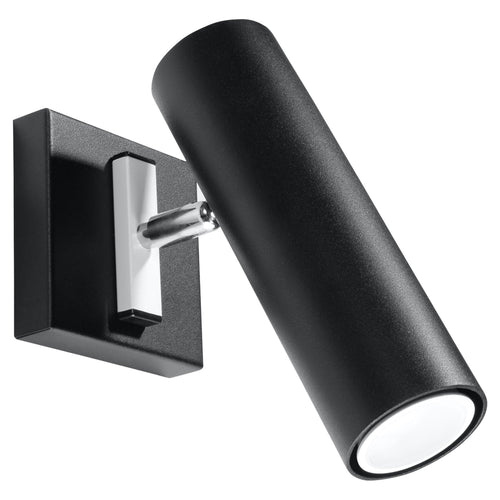 Sollux Lighting Wandlamp DIREZIONE zwart - 8x8x20cm