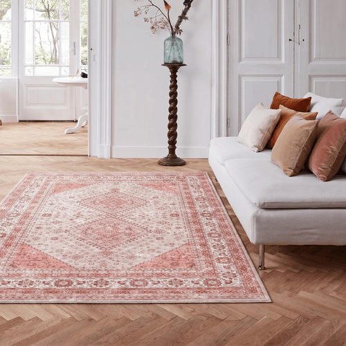Interieur05 Vintage vloerkleed Nomad Roze/Rood
