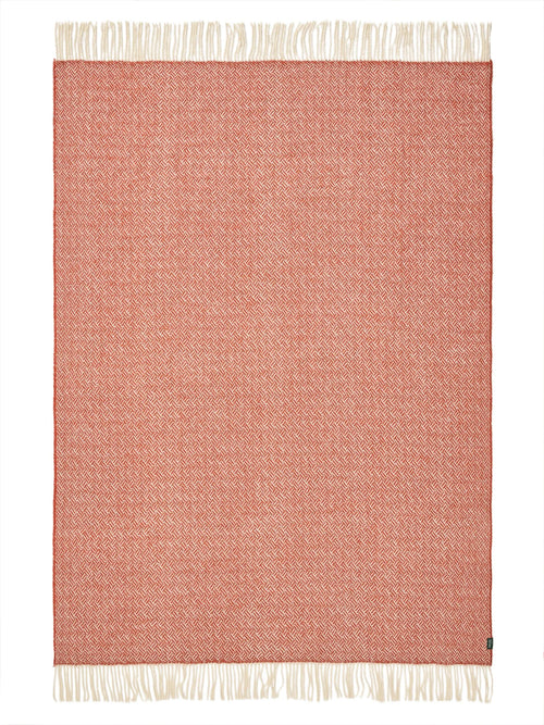 benuta wollen deken Bianca - rood - 130x180 cm