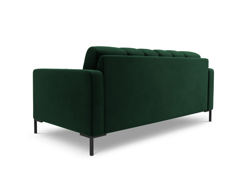 Cosmopolitan Design Bank Bali 2-zits, flueel, flessengroen - 96x152x75cm