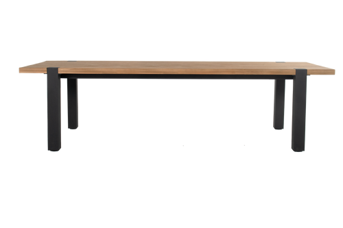 Hartman Tuintafel Esmee - Naturel/Zwart Teakhout - 280x100x77cm
