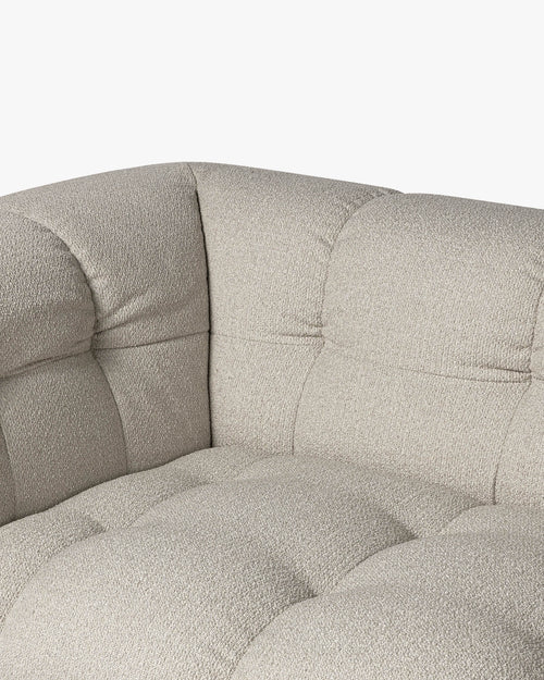 noo.ma Bolbi 2-zits bank - Desert Beige Bouclé, zacht zitcomfort