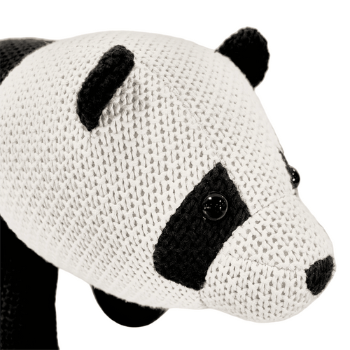 Pintado & Lacado knuffeldier Panda - zwart - 52 cm